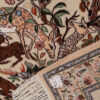 Handgeknoopt Perzisch Isfahan Picturaal Tapijt (Herten & Vogels) - Crème Zijde & Korkwol