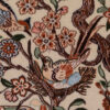 Handgeknoopt Perzisch Isfahan Picturaal Tapijt (Herten & Vogels) - Crème Zijde & Korkwol