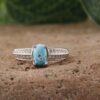 Perzische Zilveren Ring voor Dames met Neyshabur Turkoois