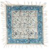 Perzisch Tafelkleed Kalamkari - Handgemaakte Blokdruk Isfahan - Atriyan Blauw