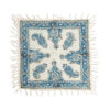 Perzisch Tafelkleed Kalamkari - Handgemaakte Blokdruk Isfahan - Paisley Blauw