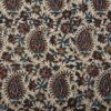Perzisch Tafelkleed Kalamkari - Handgemaakte Blokdruk Isfahan - Darin Grijs