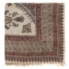 Perzisch Tafelkleed Kalamkari - Handgemaakte Blokdruk Isfahan - Farin Crème