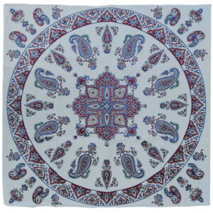 Perzisch Tafelkleed Kalamkari – Handgemaakte Blokdruk Isfahan – Golbaf II Paisley