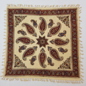 Perzisch Tafelkleed Kalamkari – Handgemaakte Blokdruk Isfahan – Manel Paisley