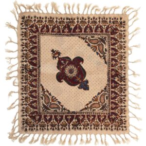 Perzisch Tafelkleed Kalamkari – Handgemaakte Blokdruk Isfahan – Taras Bloemen