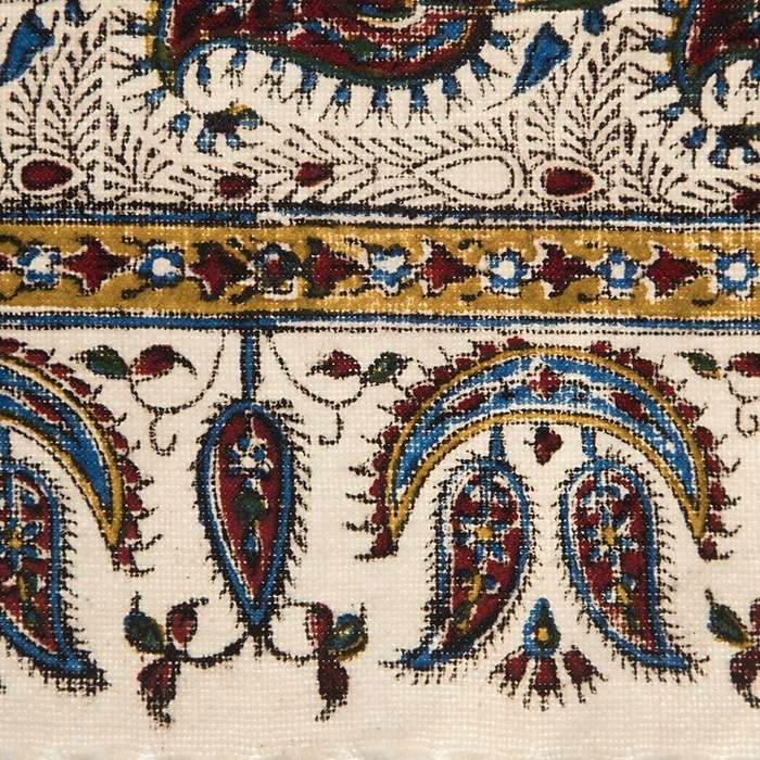 Perzisch Tafelkleed Kalamkari – Handgemaakte Blokdruk Isfahan – Vira Paisley