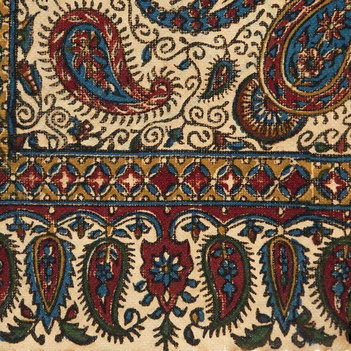 Perzisch Tafelkleed Kalamkari – Handgemaakte Blokdruk Isfahan – Vira II Paisley