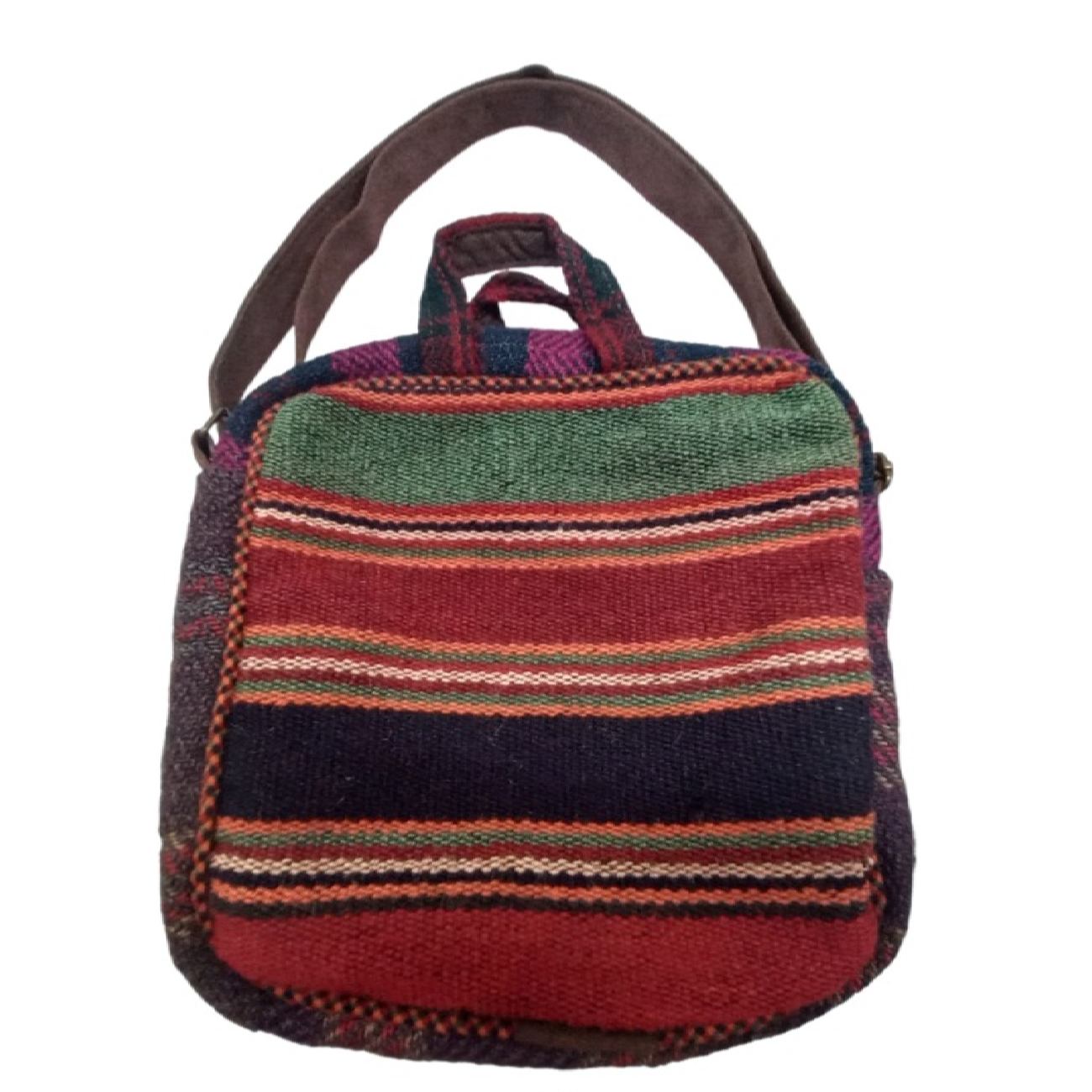 Handgemaakte Kilim Crossbody Tas met Traditionele Stijl