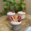 Aardbei Cupcake Tandenstokerhouder – Voor Thuis en Horeca