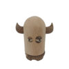 Houten Tandenstokerdispenser met Fantasie Viking Ontwerp in Bruin