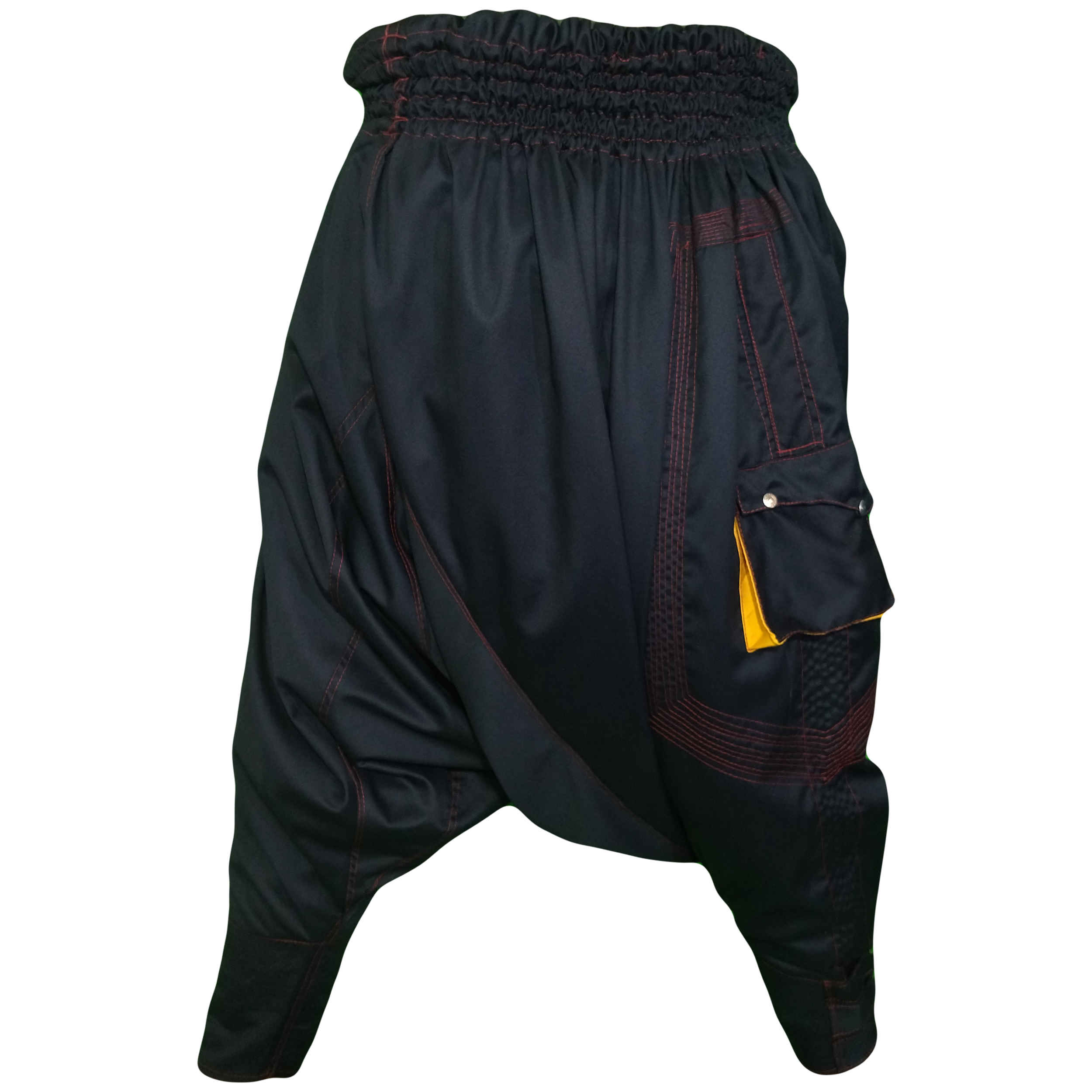 Traditionele Koerdische Broek – Zwarte Elegante Shalwar