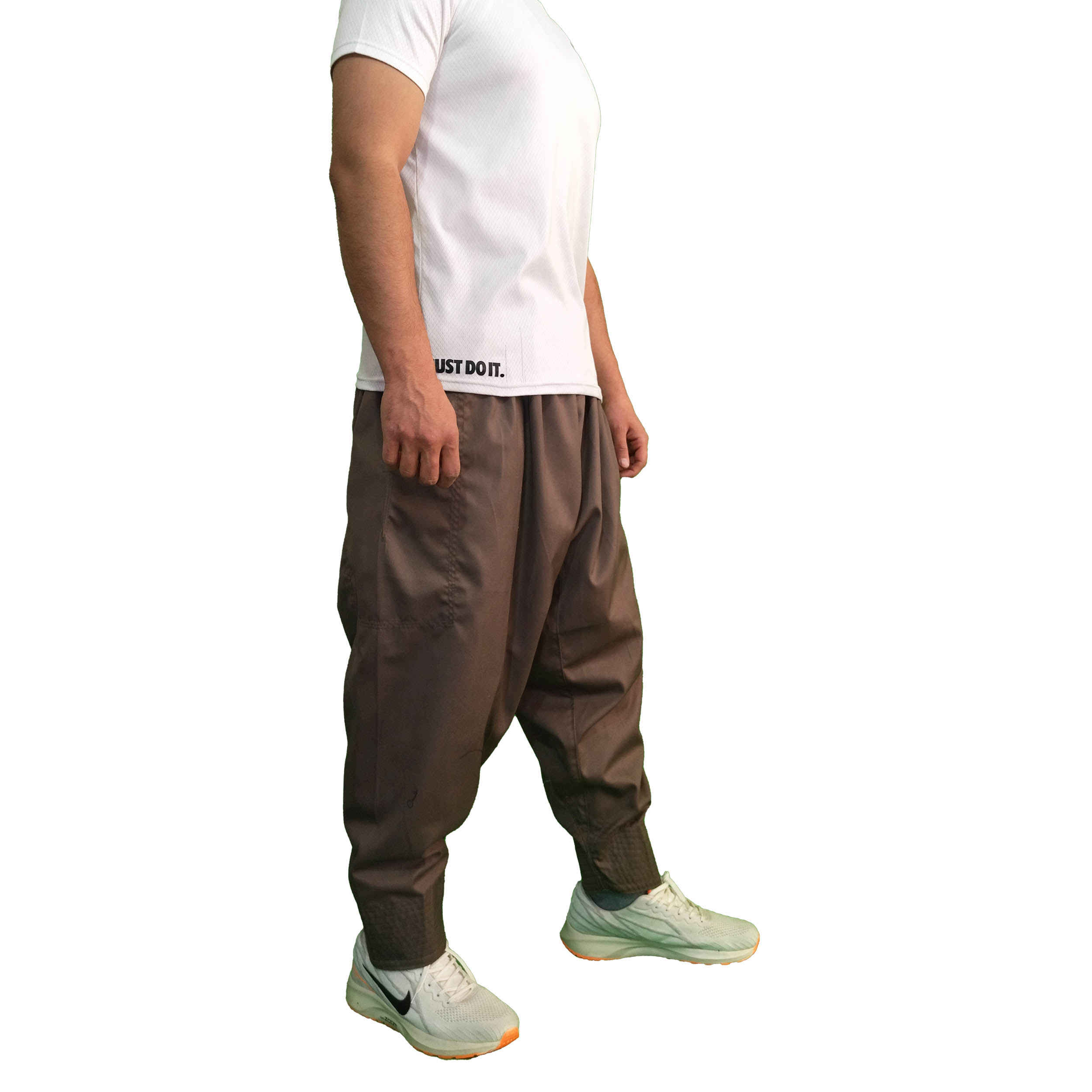 Traditionele Koerdische Broek – Bruine Klassieke Shalwar
