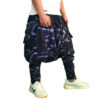 Traditionele Koerdische Broek – Marineblauwe Palangi Shalwar