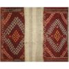 Perzisch Patchwork Kilim Tapijt Handgeweven Geometrisch Rood