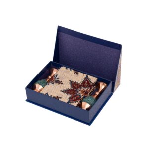 Luxe Perzische Cadeauset – Turkoois Vaas & Ghalamkar Kleed