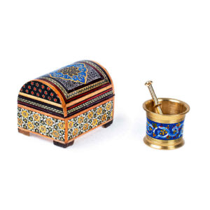 Luxe Perzische Cadeauset met Saffraan – Brons