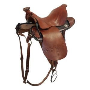 Western Zadeltas – Handgemaakt Echt Leer (Bruin)