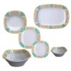 Witte Melamine Serviesset – 26-Delig