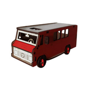 3D Puzzel Houten Modelbouwpakket – Bus