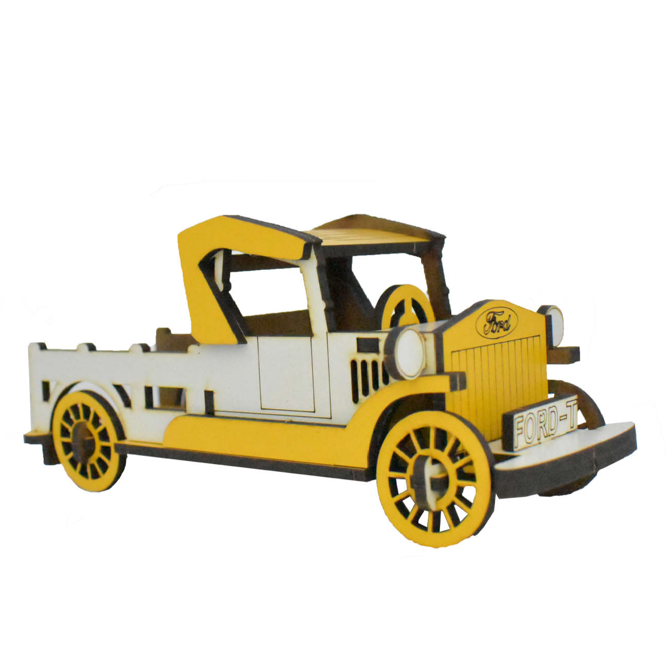 3D Puzzel Houten Modelbouwpakket – Klassieke Ford