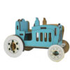 3D Puzzel Houten Modelbouwpakket – Blauwe Tractor