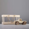 Maquette Modelbouwpakket: Houten Klassieke Auto (Crème)