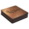 Houten geschenkdoos met harten en kalligrafie