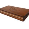Houten geschenkdoos met elegante kalligrafie