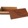 Houten geschenkdoos met Perzische kalligrafie