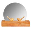 Houten Haft-sin Tafelversiering Vogel Ontwerp Rond