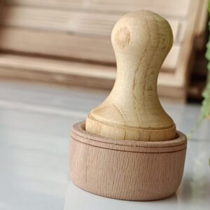 Houten Vijzel & Stamper Set Handgemaakt voor Culinaire Perfectie