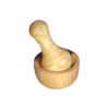 Houten Vijzel & Stamper Set Handgemaakt voor Culinaire Perfectie