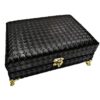Houten Naaikit Organizer met Kunstleer Accent