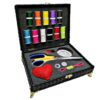 Houten Naaikit Organizer met Kunstleer Accent