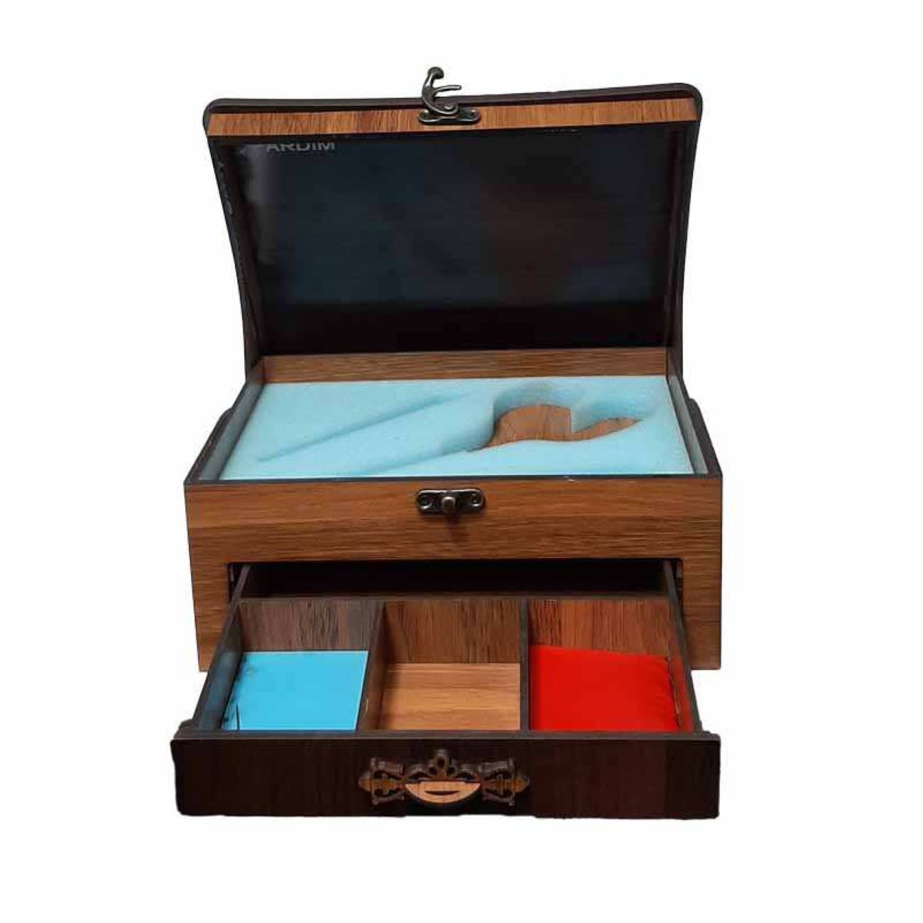 Houten Naaidoos met Elegant Oosters Ontwerp