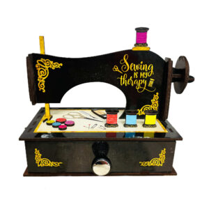 Houten Naaidoos met Naaimachine Ontwerp