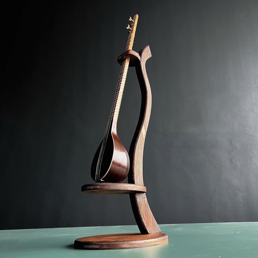 Houten Standaard voor Setar Instrument Luxe Handgemaakt