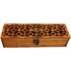 Klassieke Houten Theedoos – 4-Vaks opberg-organizer