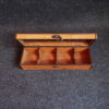 Klassieke Houten Theedoos – 4-Vaks opberg-organizer
