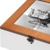 Houten Thee Opbergbox – Kijkvenster & 4 vakken