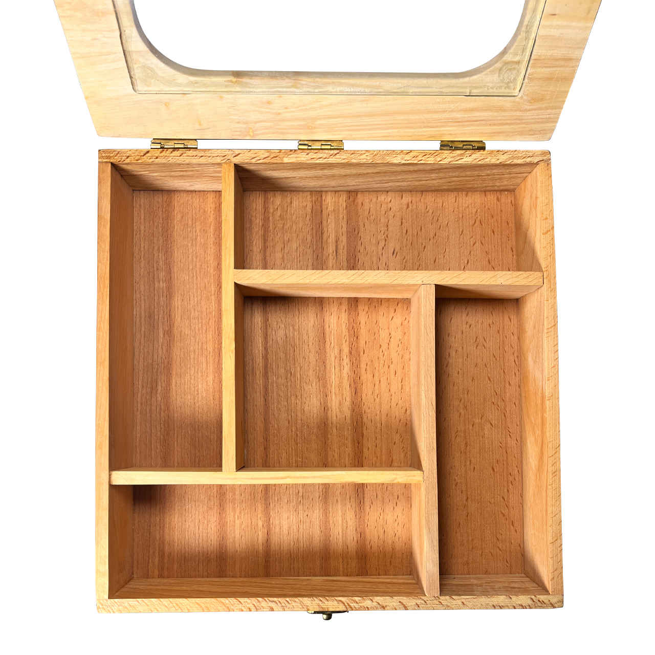 5-Vaks Multifunctionele Houten Thee Opbergoplossing
