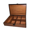 7-Vaks Houten Theedoos – Warme bruine houten box