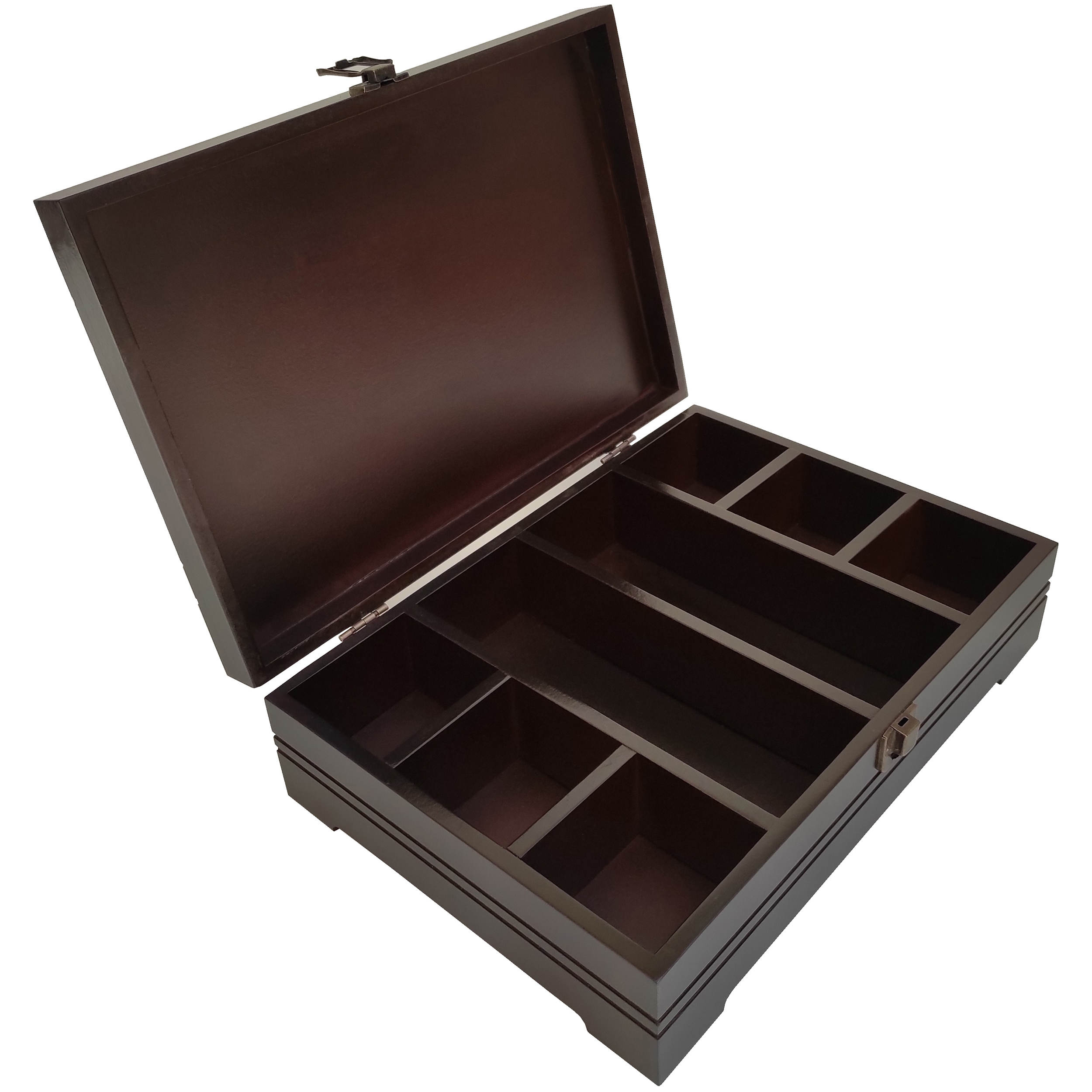 8-Vaks Houten Theezakjes-Organizer – Ruim & Stijlvol