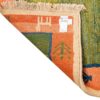 Echt handgeknoopt Perzisch minimalistisch Gabbeh tapijt - Met rand, Groen, Wol