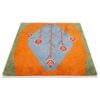 Echt handgeknoopt Perzisch Gabbeh tapijt - Abstract bloemenontwerp, Blauw, Wol