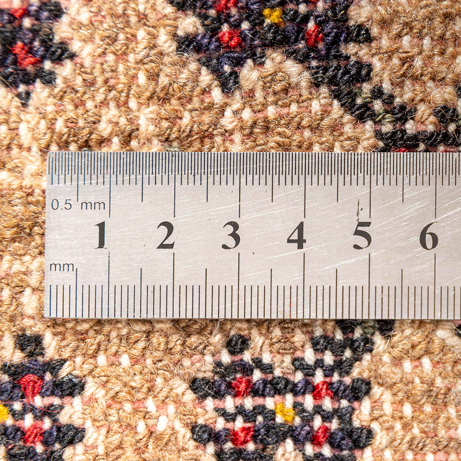 Handgeknoopt Perzisch Kermanshah Loper (Tribale Geometrische Ruit) – Bruine Wol