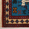 Handgeknoopt Perzisch Khorasan Tribaal Tapijt (Traditionele Dierenmotieven) - Blauwe Wol