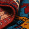 Handgeknoopt Perzisch Khorasan Tribaal Tapijt (Traditionele Dierenmotieven) - Blauwe Wol