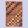 Echt handgeknoopt Perzisch geometrisch Gabbeh tapijt - Geruit met dierenmotieven, Roze, Wol